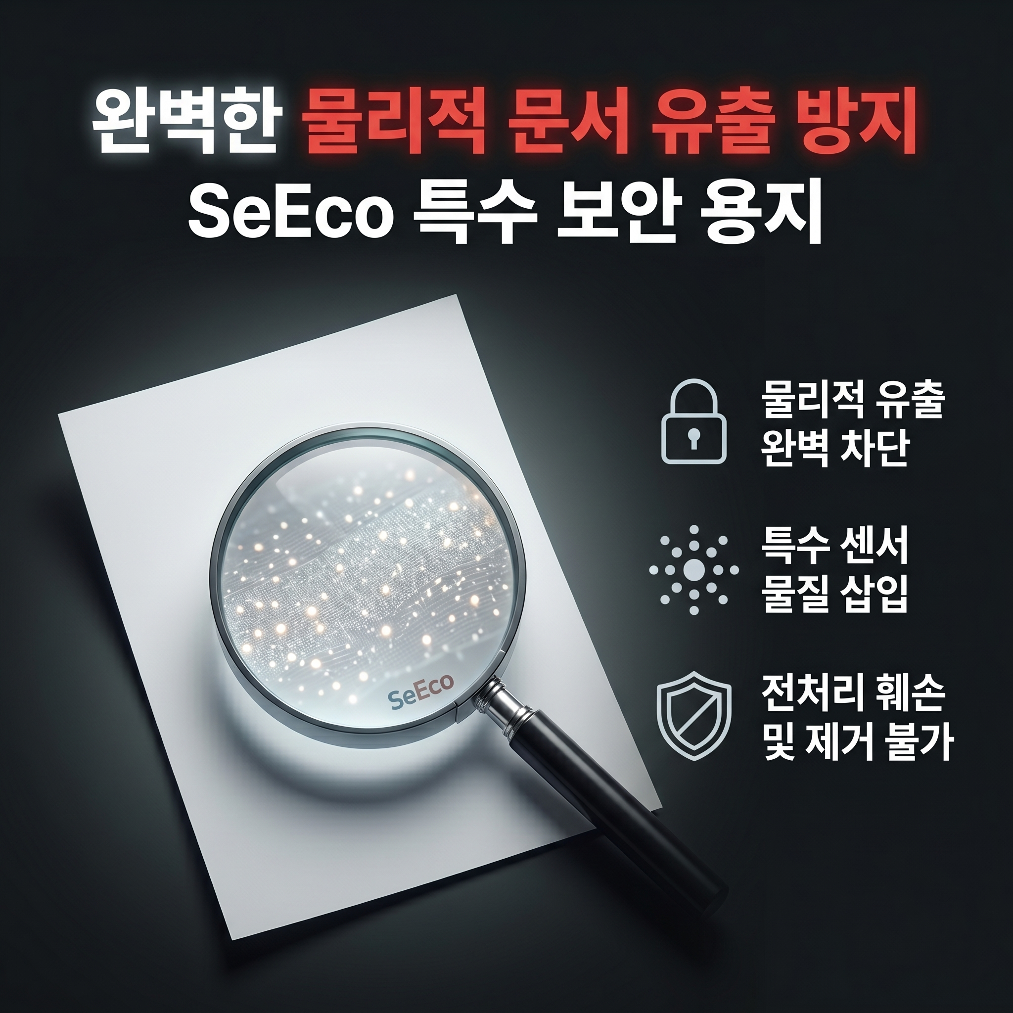 SeEco 출력물 유출 방지 일반 A4 보안용지 (고평량-2000매)